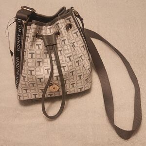 Tommy Hilfiger Drawstring Bucket Bag NWT